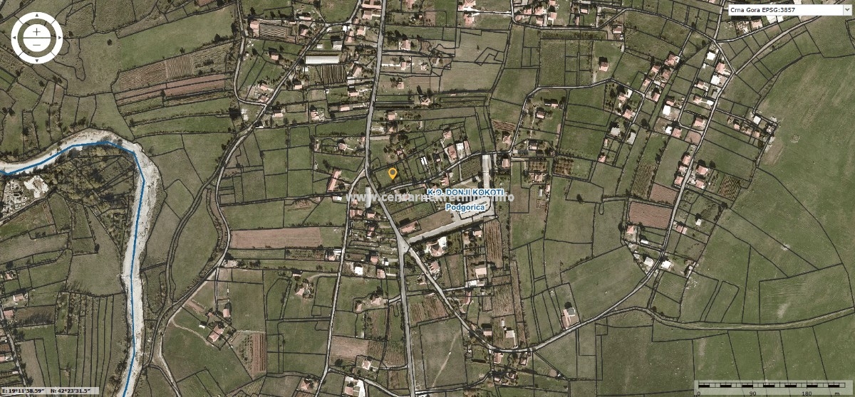 For sale, plot of land 1.600m2, Donji Kokoti, Podgorica